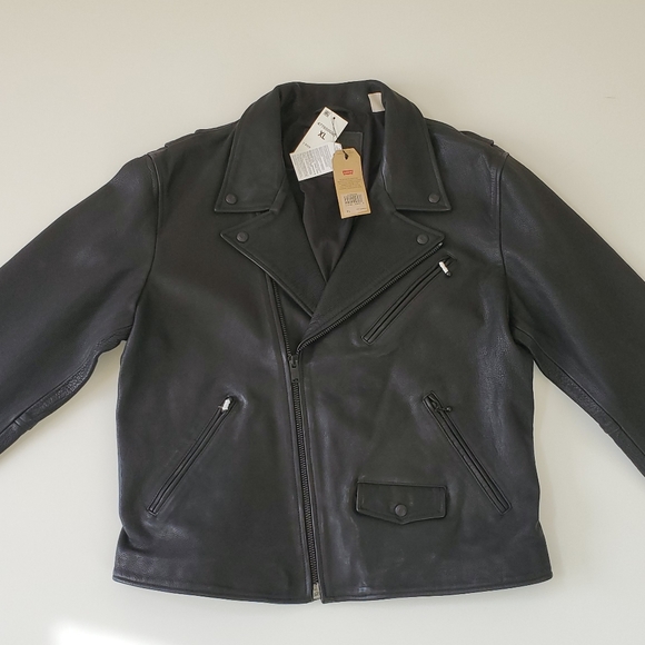 $498 Levis Genuine Leather Motto Jacket Sz M or XL - Picture 6 of 6